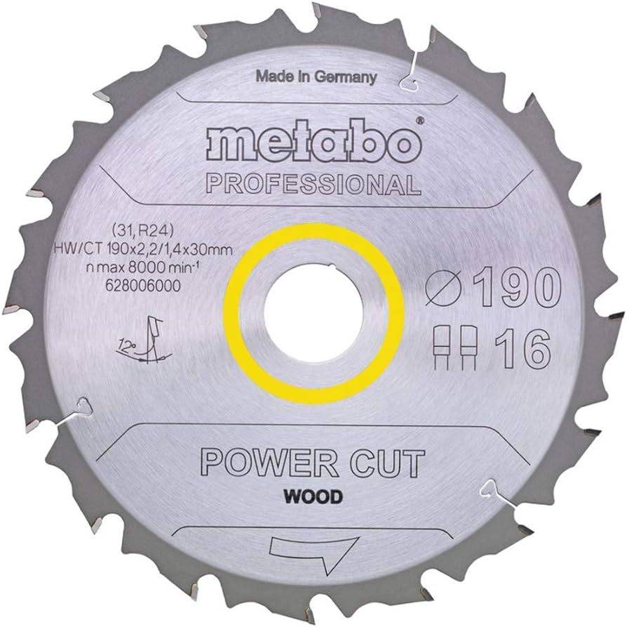Metabo Körfűrészlap 190x20 14WZ termék fő termékképe