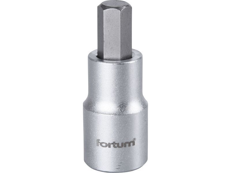 Fortum bitdugófej, imbusz, 1/2", 61CrV5/S2, mattkróm; 10mm (HX10), 55mm FORTUM termék fő termékképe