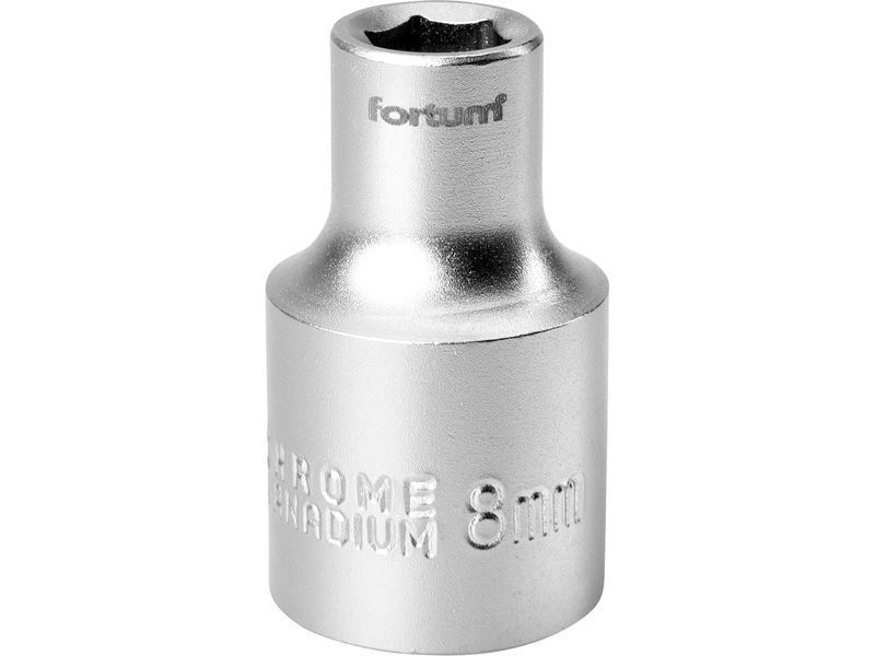 Fortum dugófej, 1/2", 8mm, 61CrV5, mattkróm, 38mm hosszú FORTUM termék fő termékképe