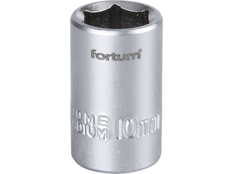 Fortum dugófej, 1/4", 10mm, 61CrV5, mattkróm, 25mm hosszú FORTUM termék fő termékképe