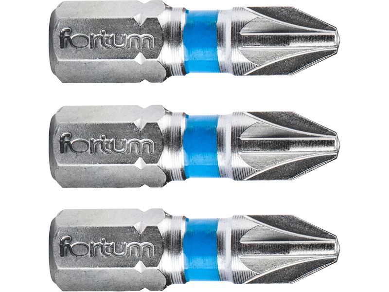 Fortum Behajtóhegy PZ, 3 db, S2 acél; PZ 2×25mm, bliszteren termék fő termékképe