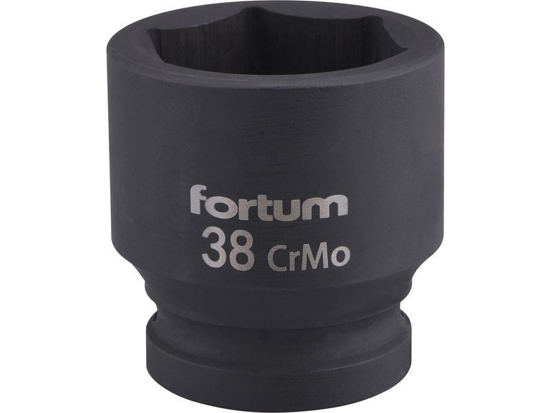 Fortum gépi (impakt) dugófej 3/4", 38mm, L 57 mm, feketített, FORTUM termék fő termékképe