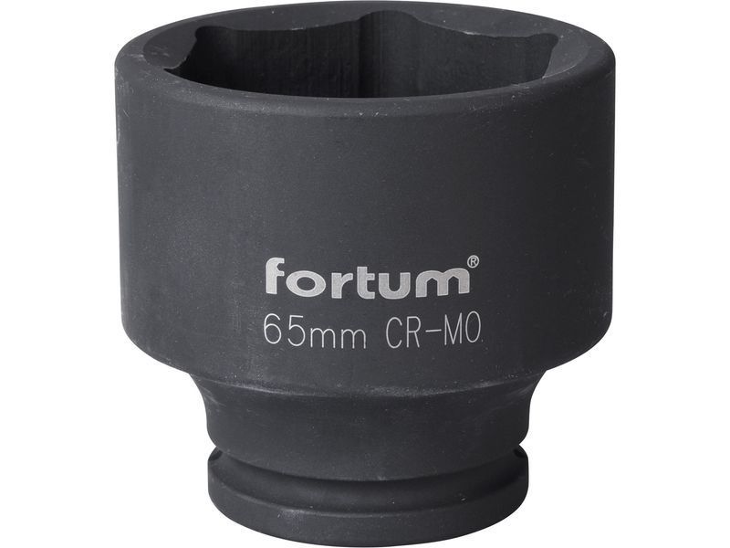 Fortum gépi (impakt) dugófej 3/4", 65mm, L 80 mm, feketített, FORTUM termék fő termékképe