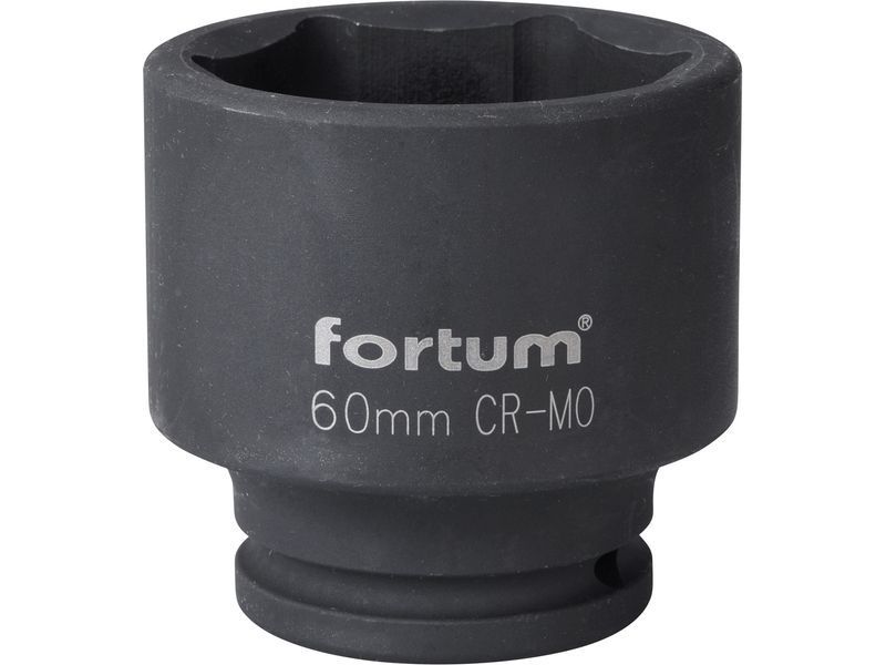 Fortum gépi (impakt) dugófej 3/4", 60mm, L 70 mm, feketített, FORTUM termék fő termékképe