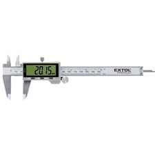 EXTOL Digitális tolómérő; 0,01×150mm, mélységmérővel, rozsdamentes acél, pontosság ±0,02 mm, IP54 termék fő termékképe