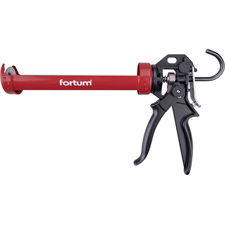 Fortum Kinyomópisztoly; fém, 225mm, 360°-ban körbeforgatható acél bölcső tubustartóval, állítható lökethossz+túlfolyás gátló termék fő termékképe