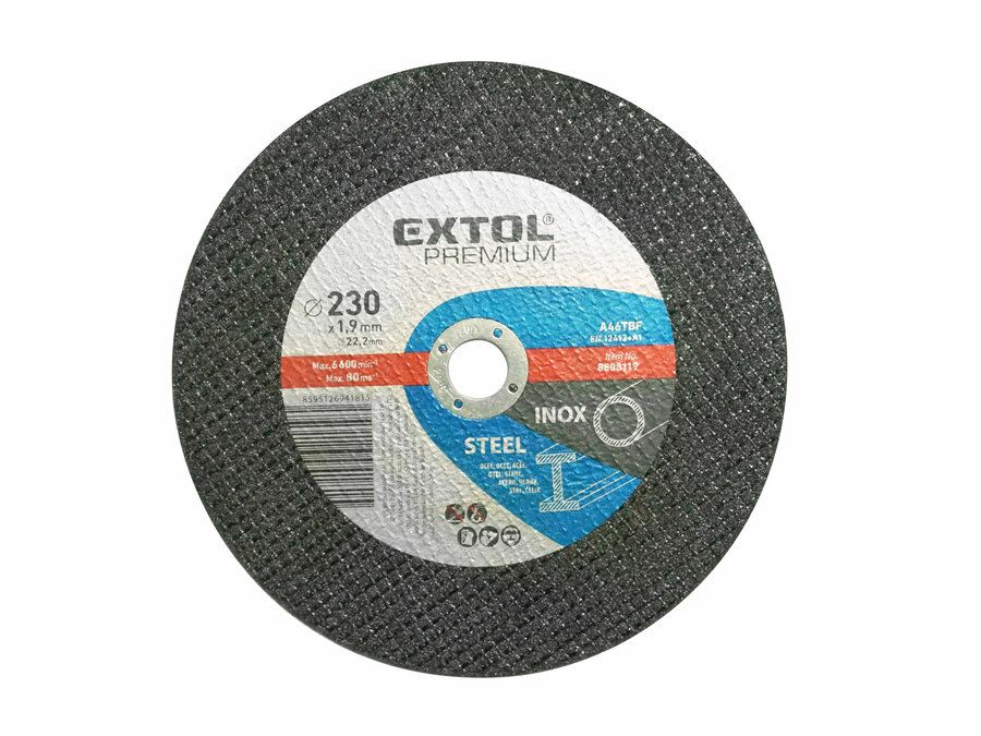 EXTOL PREMIUM Vágókorong 230x1,9x22,2mm INOX termék fő termékképe