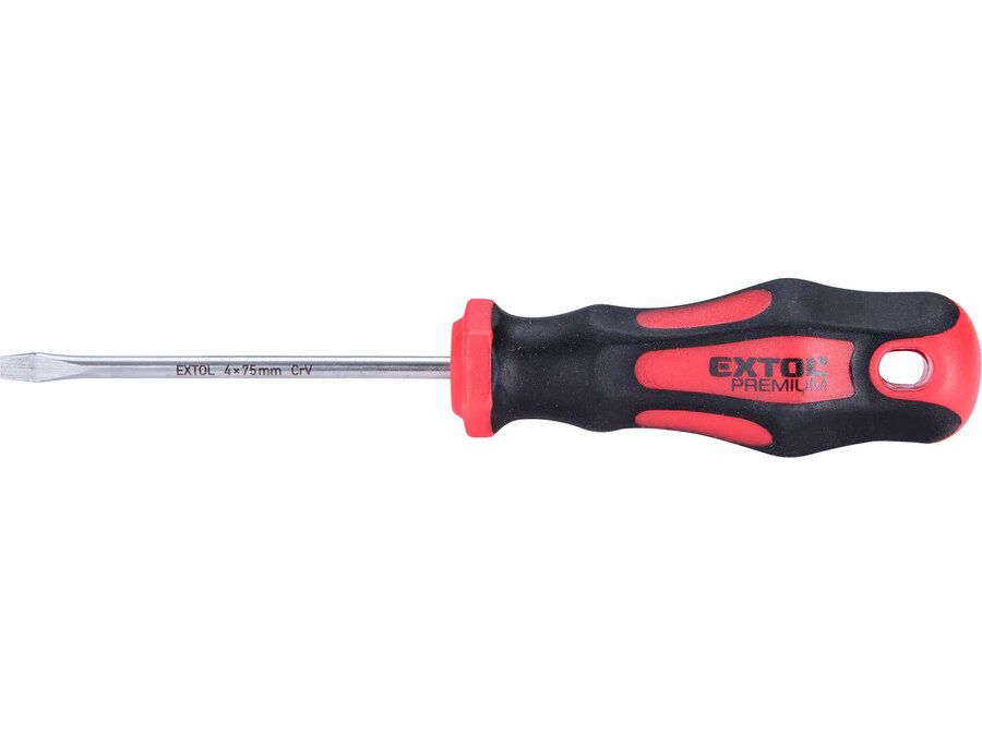 EXTOL Csavarhúzó lapos, CV., mágneses  4×75mm termék fő termékképe