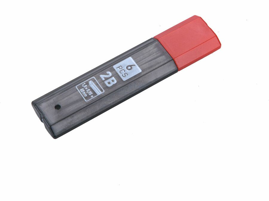 EXTOL Póthegy 8853005 ácsceruzához; 1,8×0,95×60 mm, 2B, 6 db, műanyag dobozban termék fő termékképe
