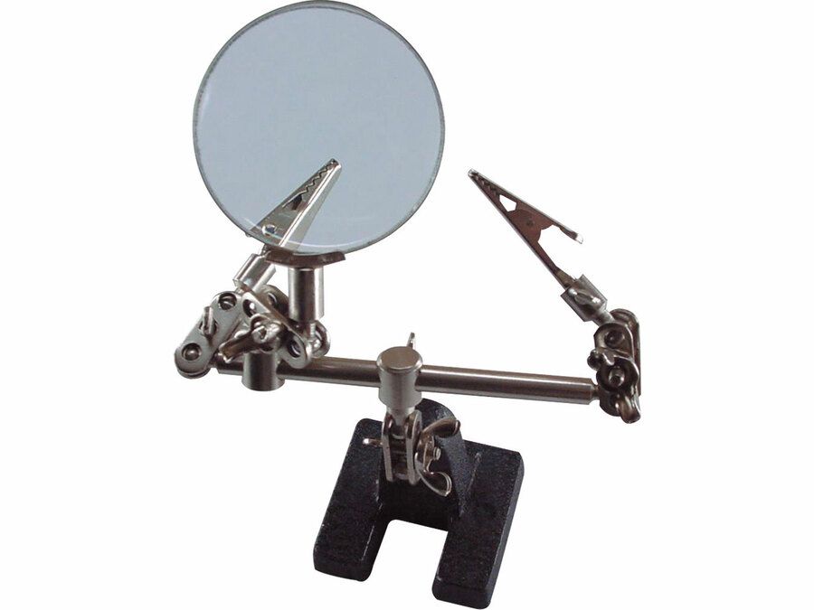 EXTOL Nagyító csipesszel (2db csipesz), talppal, nagyító átmérője 60mm, 8x nagyítás termék fő termékképe