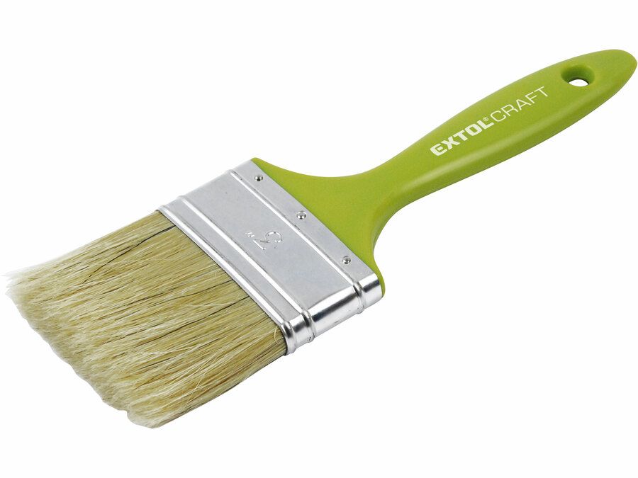 EXTOL Ecset, lapos, szimpla, müanyag nyél; 2,5  (63 mm), fejhossz: 51mm, fejvastagság: 13 mm termék fő termékképe