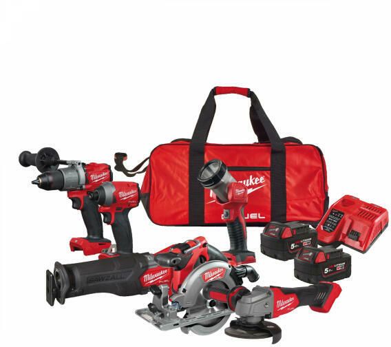 Milwaukee M18 FPP6K2-502B FUEL™ akkus szénkefe nélküli erőcsomag termék fő termékképe
