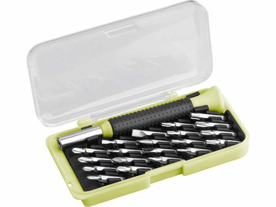 EXTOL Órás csavarhúzó  készlet 22 db C.V. bitekkel; lapos 1,5-3mm, PH000-PH1, PZ0-PZ1, imbusz: 1,5-3mm, torx: T6-20 termék fő termékképe