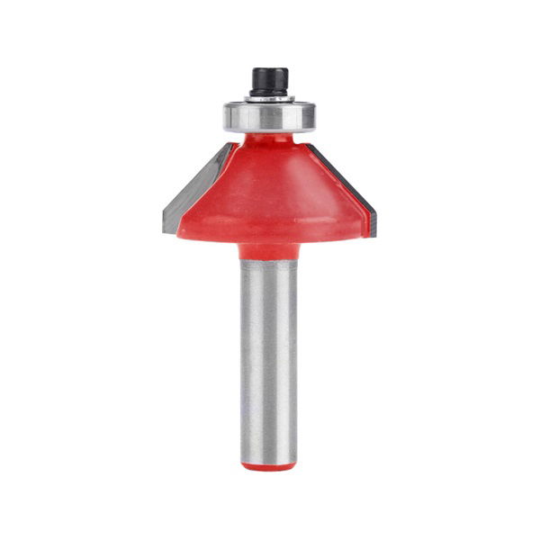 EXTOL Felsőmaró fára, 45° kúpos (szögmaró), csapágyas, D30×H13, befogás: 8mm, keményfém lapkás termék fő termékképe