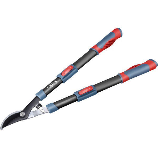 EXTOL Ágvágó olló; mellévágó, tapadásmentes él, max.35mm vágás, teleszkópos ellipszis ALUnyél, gumírozott fogantyú, 640-905 mm termék fő termékképe