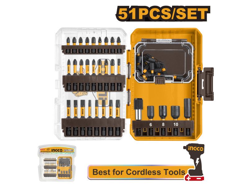 INGCO Impact bithegy készlet 51 részes S2 termék fő termékképe