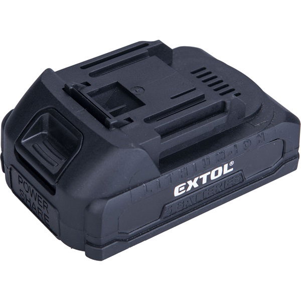 EXTOL Tartalék akku Power Share Li-ion 20 V, 2000 mA termék fő termékképe