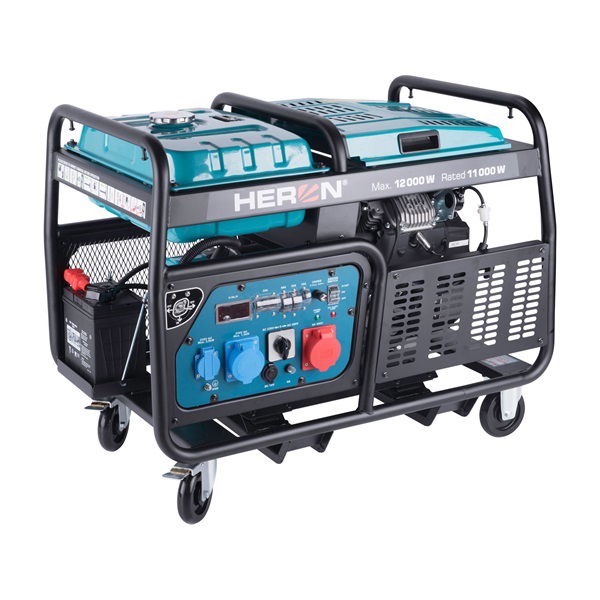 HERON benzinmotoros áramfejlesztő, 13/11 kVA, három- és egyfázisú, benzin üzemű, önindítós termék fő termékképe