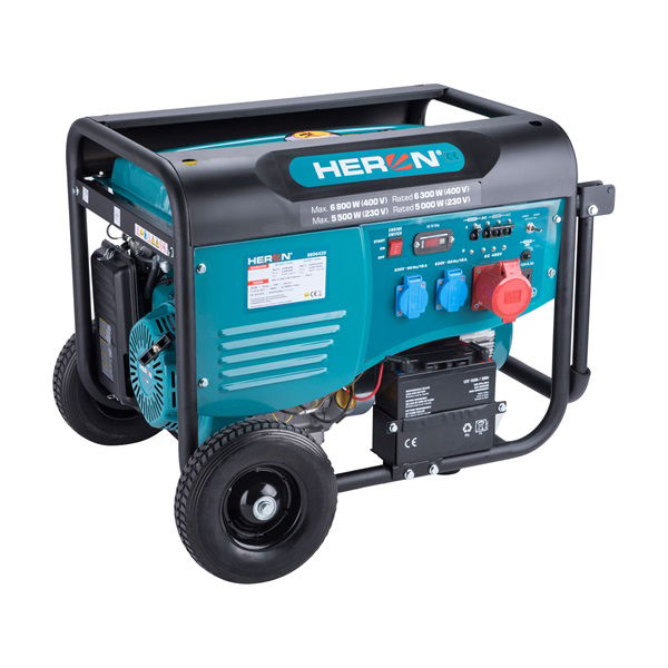 HERON Heron, benzinmotoros áramfejlesztő, max 6000 VA, háromfázisú, önindítós termék fő termékképe