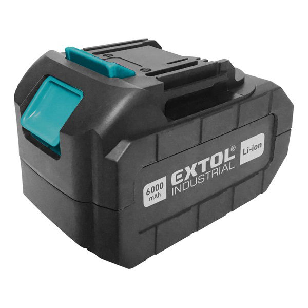 EXTOL Tartalék akku Li-ion, 18V, 6,0 Ah, a 8791115 és 8791255 géphez termék fő termékképe