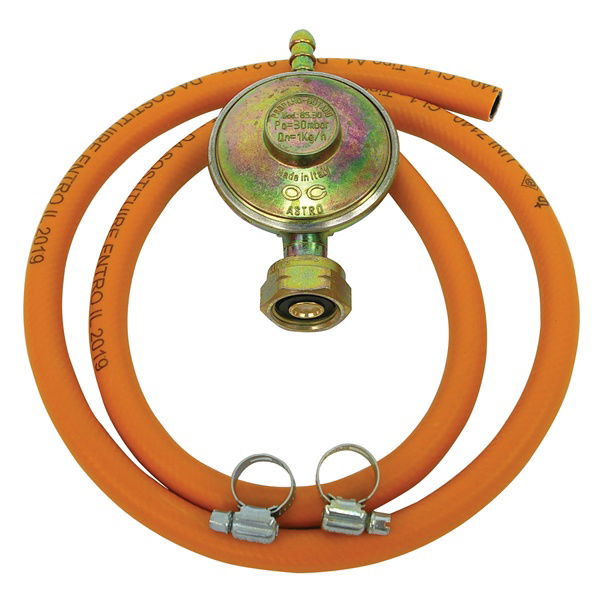 EXTOL LPG alap készlet, 1 db PB reduktor (30mBar, 1.kg/h ) 1 m tömlő, 2 db csőbilics, PB gázpalackhoz (olasz) termék fő termékképe