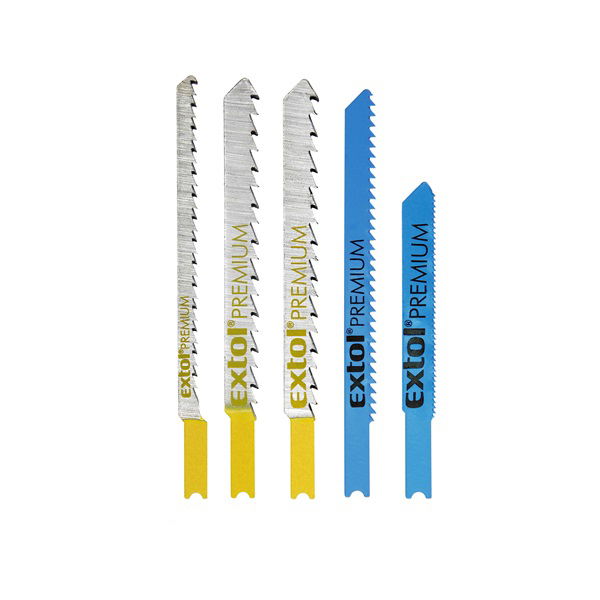 EXTOL Dekopírlap, 5db különböző típus, univerzális befogás, HSS, HCS; Bimetál termék fő termékképe