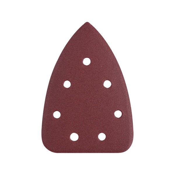 EXTOL Delta csiszolópapír, lyukas készlet 10db, 100×140 mm; 7 db lyukkal, P80, 8891844 csiszológéphez termék fő termékképe