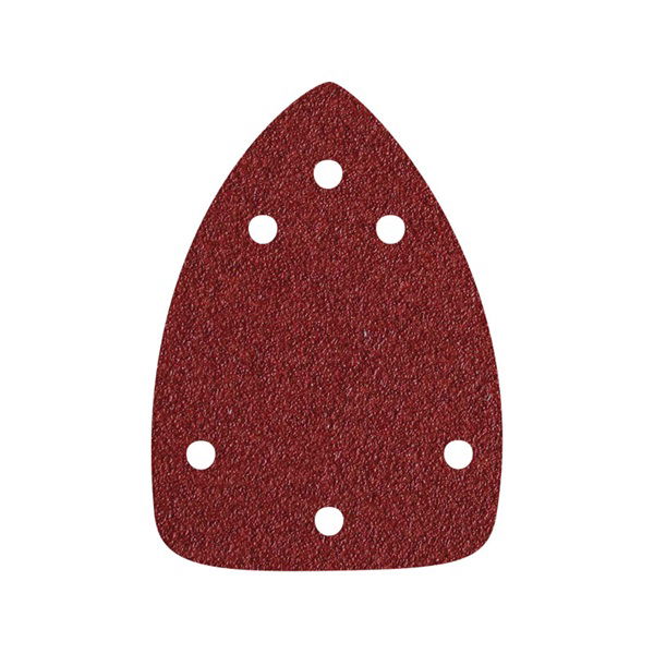 EXTOL Delta csiszolópapír, lyukas készlet 10db, 97×140 mm; 6 db lyukkal, P120, 407130 csiszológéphez termék fő termékképe