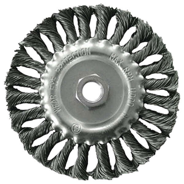 EXTOL Drótcsiszoló körkefe sodort, M14×2 sarokcsiszolóra; 115mm, 11000 ford/perc termék fő termékképe