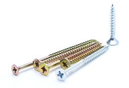 ITH Forgácslapcsavar,süllyesztett fejű, PZ, sárgára passz., 4x12 tövigmenetes termék fő termékképe