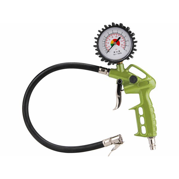 EXTOL Gumiabroncs fúvató pisztoly 40cm, nyomótömlővel, nyomásmérővel, 8 bar termék fő termékképe