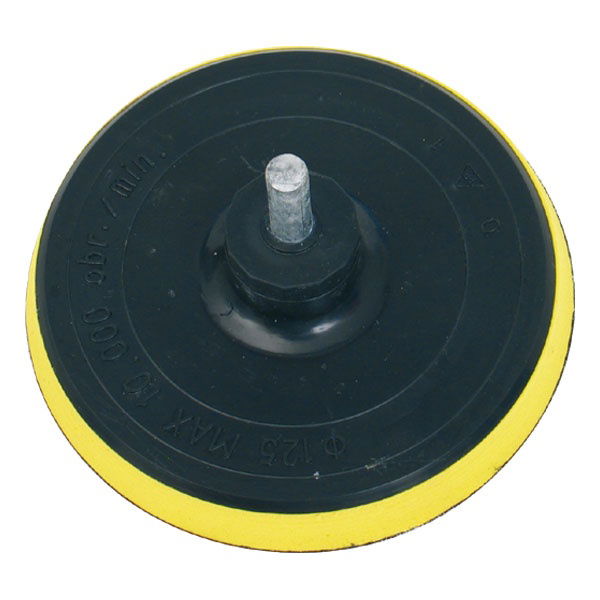 EXTOL Gumitányér fúrógéphez; 125mm tépőzáras, befogás: 8mm, max. 10.000 ford/perc termék fő termékképe