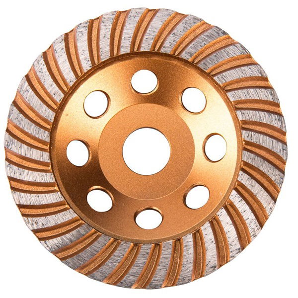 EXTOL Gyémántcsiszoló korong; 125mm×22,2mm, Turbo/lamellás jellegű termék fő termékképe