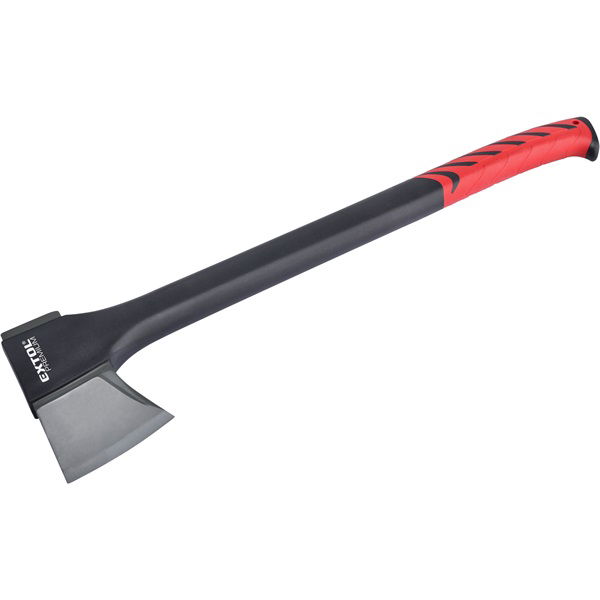 EXTOL Hasító fejsze, ékes, nylon nyél 1250 g, 600 mm hosszú hajlított nyél, TPR gumis markolat termék fő termékképe