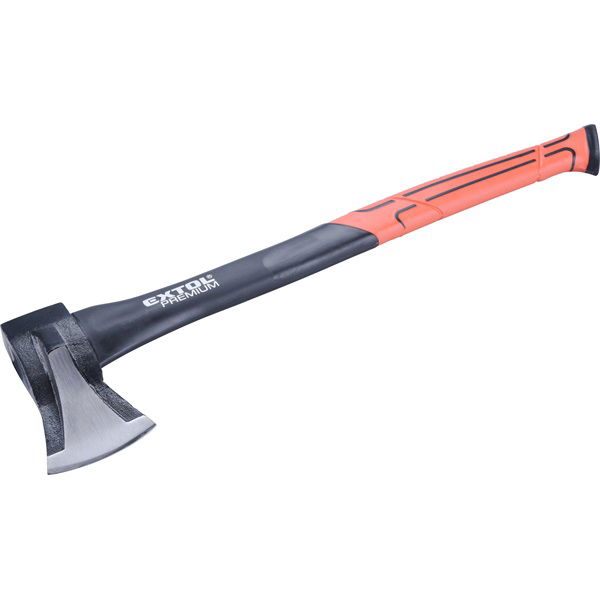EXTOL Hasító fejsze, ékes, üvegszálas nyél 1000g, nylon erősítéssel, 600 mm hosszú, TPR gumis markolat termék fő termékképe