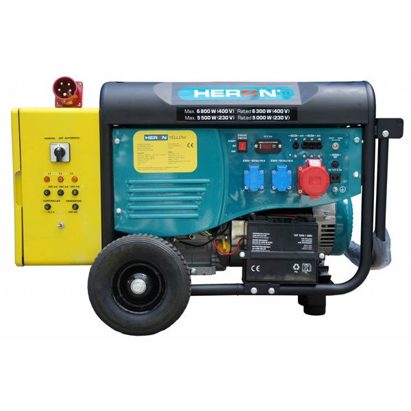 HERON 420 YELLOW, háromfázisú, 6 kVA-es, vészhelyzeti áramfejlesztő termék fő termékképe