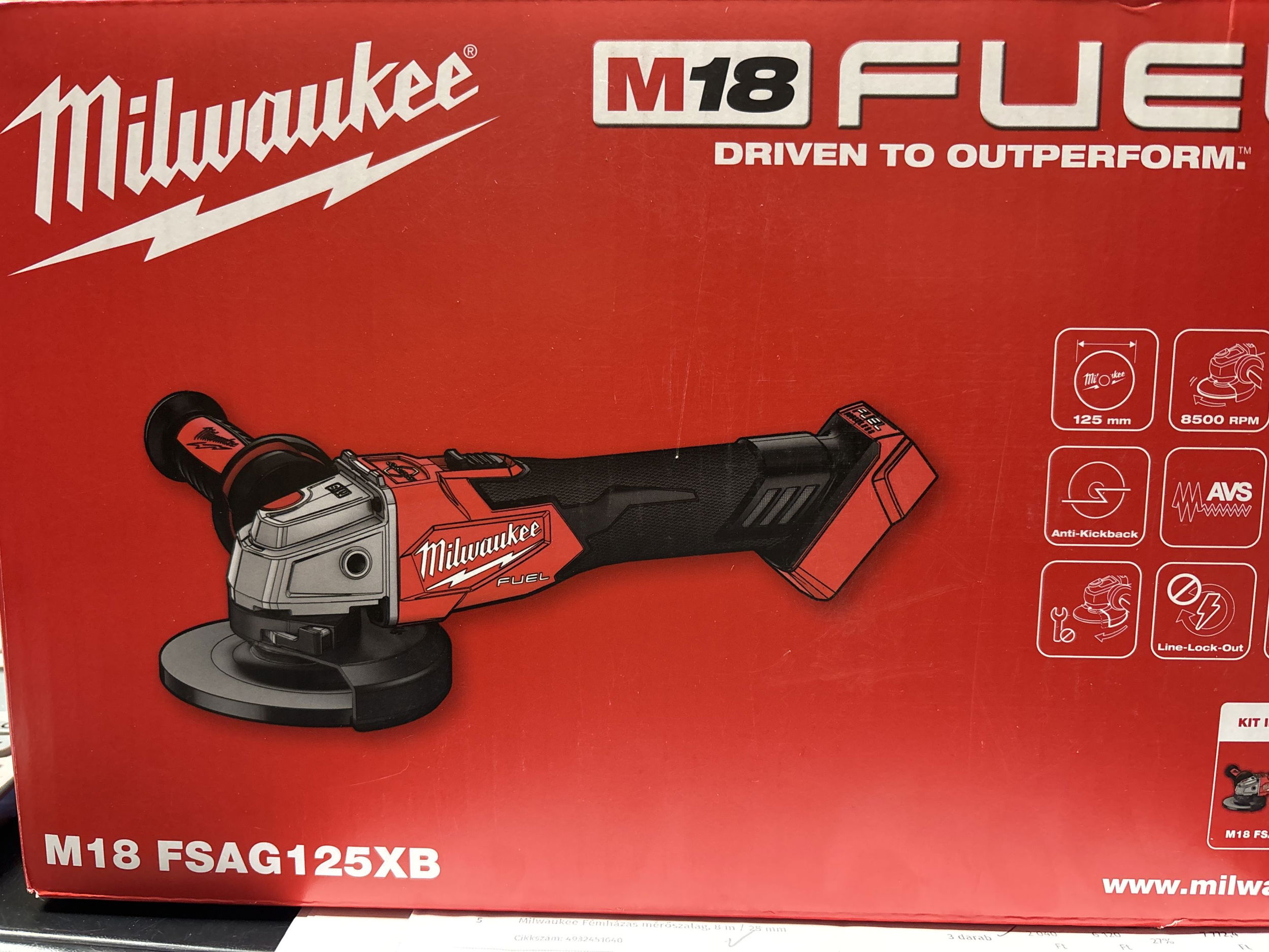 Milwaukee M18 FSAG125XB-0 FUEL termék fő termékképe