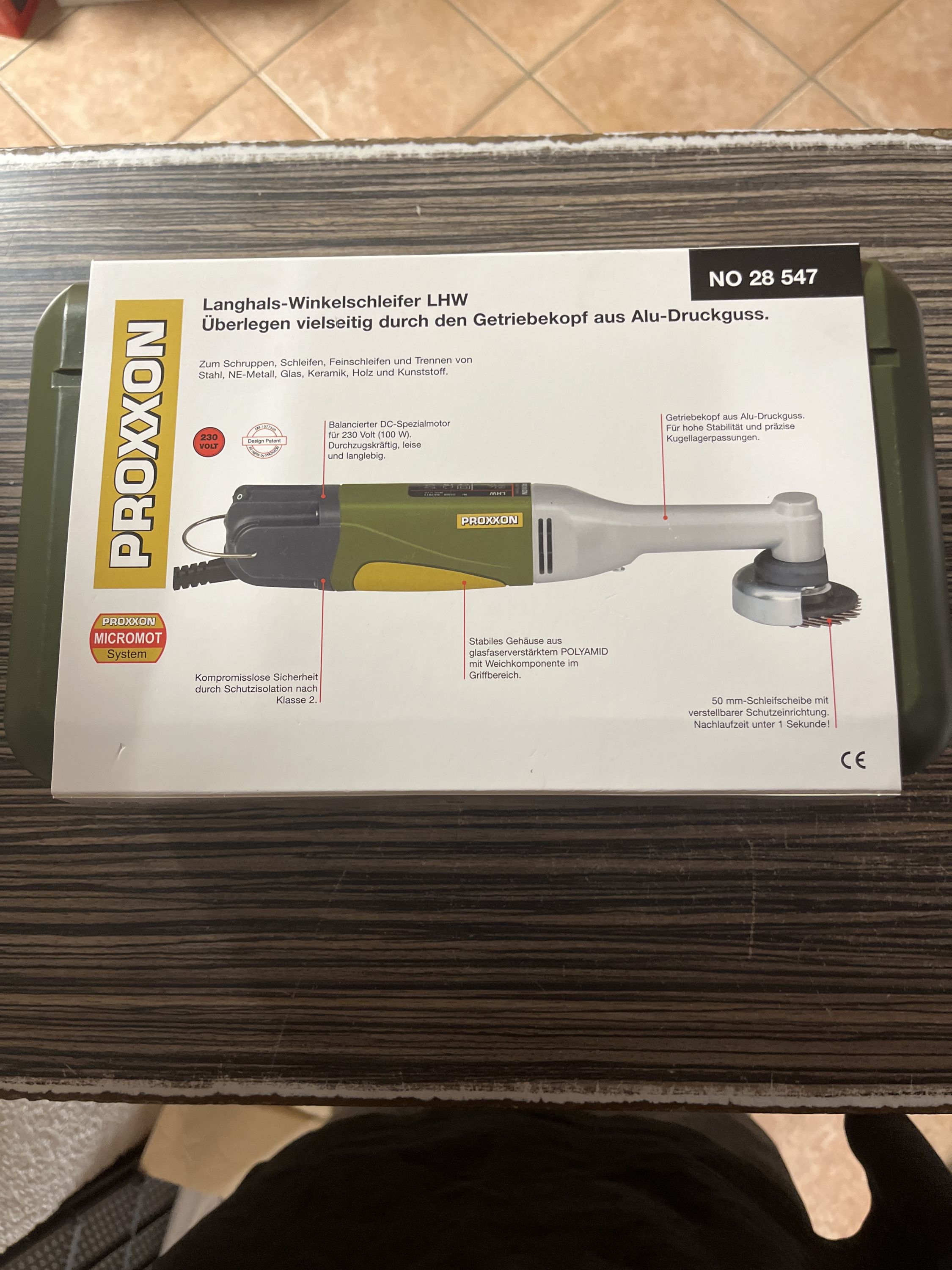 PROXXON INDUSTRIAL Sarokcsiszoló hosszú nyakú LHW termék fő termékképe