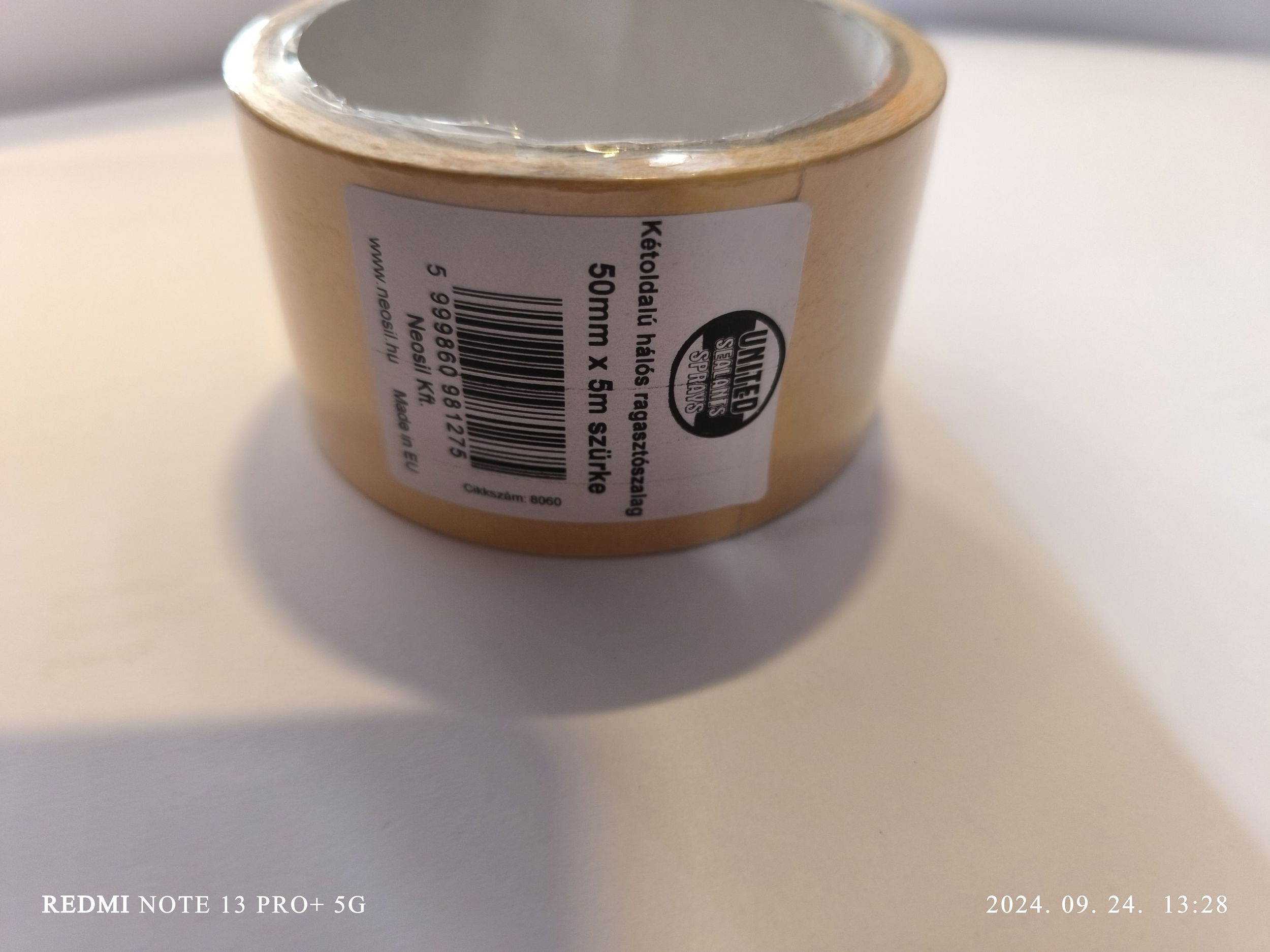 United Sealants Kétoldalú hálós ragasztószalag 50mmx5m  szürke termék fő termékképe