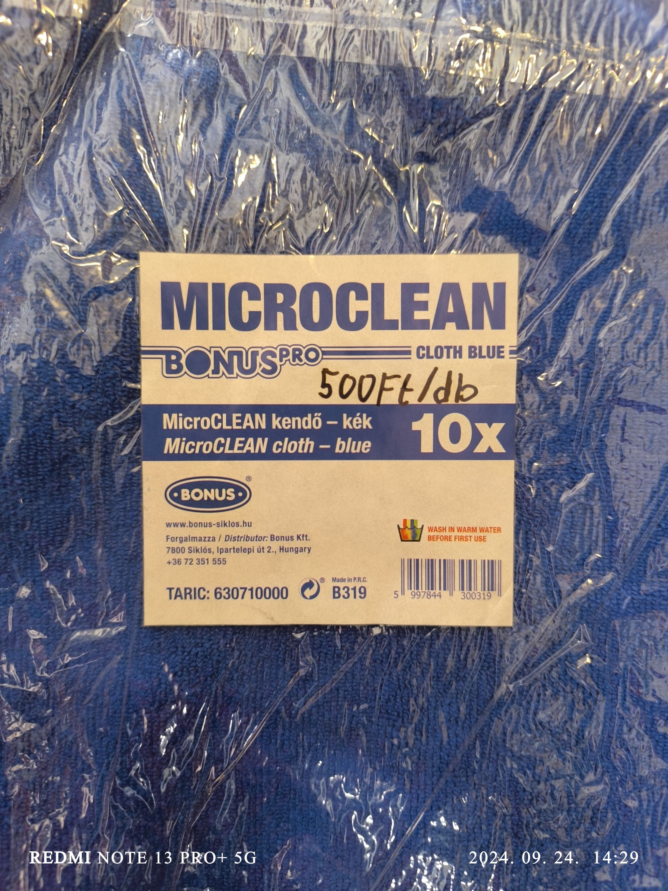 Bonus Pro Microclean kék kendő termék fő termékképe