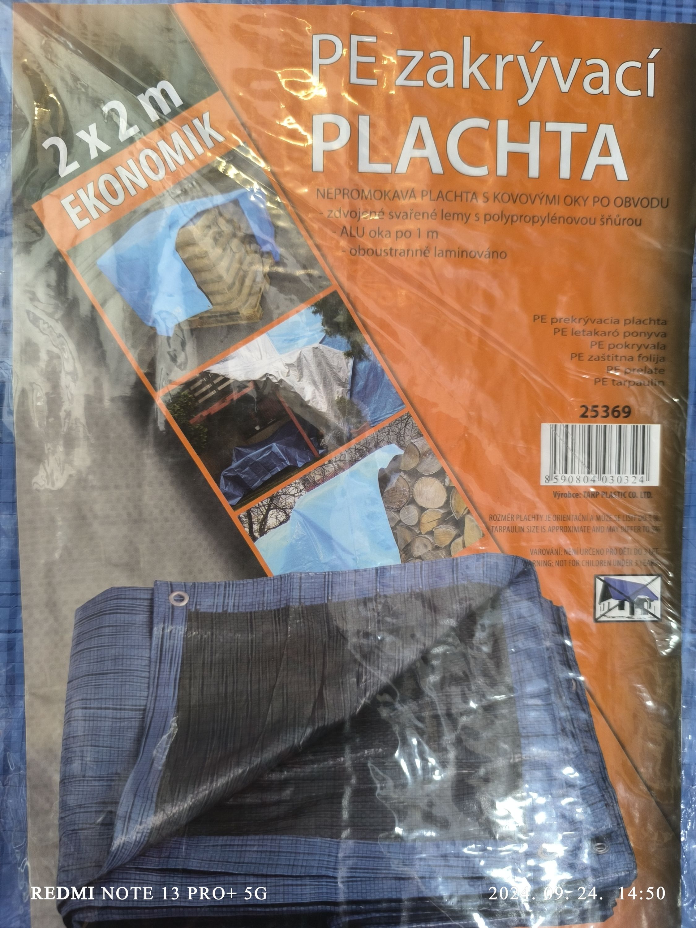 Ekonomik Standard takaróponyva 2x2 4m2 termék fő termékképe