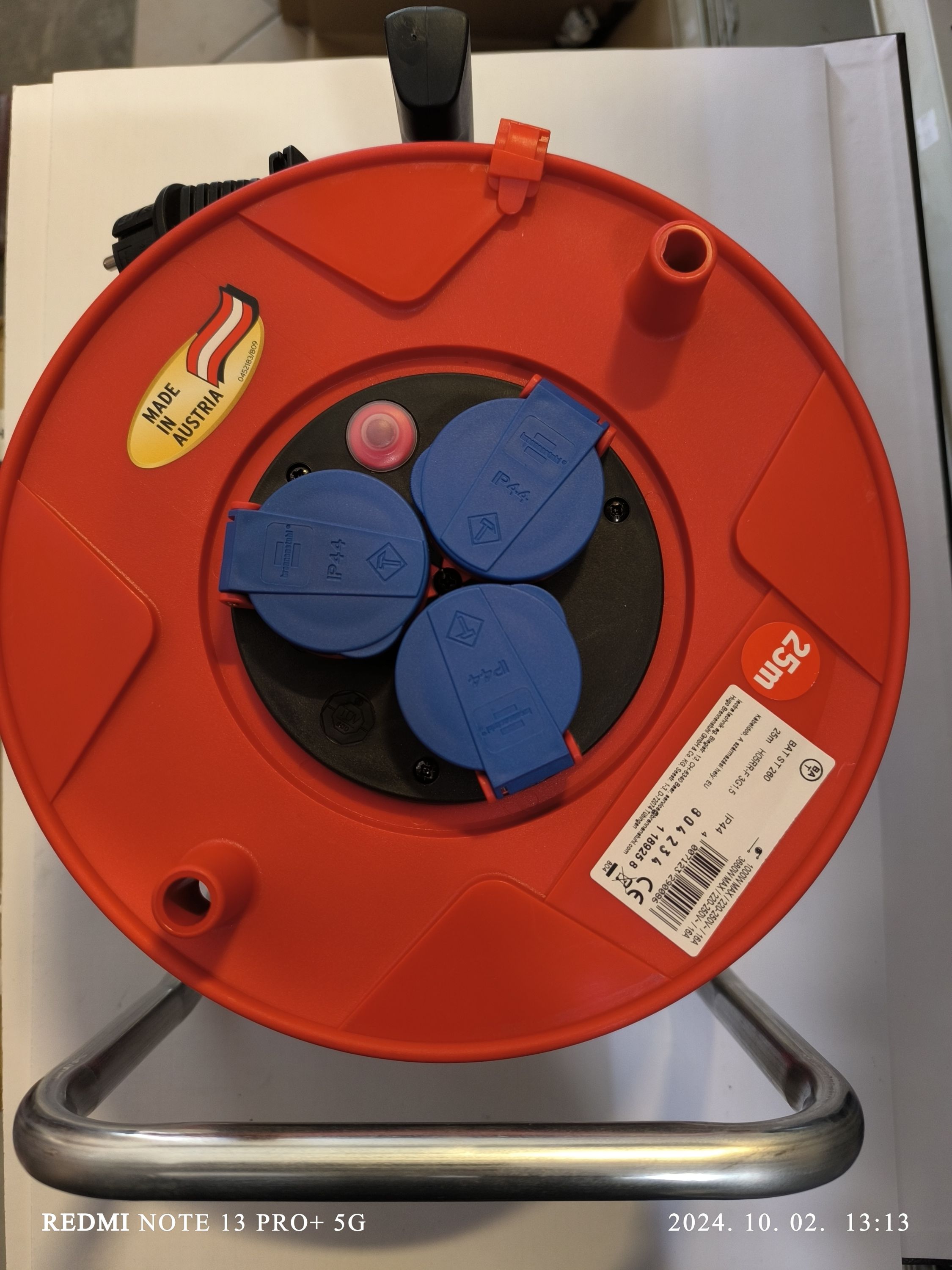 Brennenstuhl Brennenstukl kábeldob 50m 230V/16A IP44 3x védőcsatlakozó aljzat termék fő termékképe