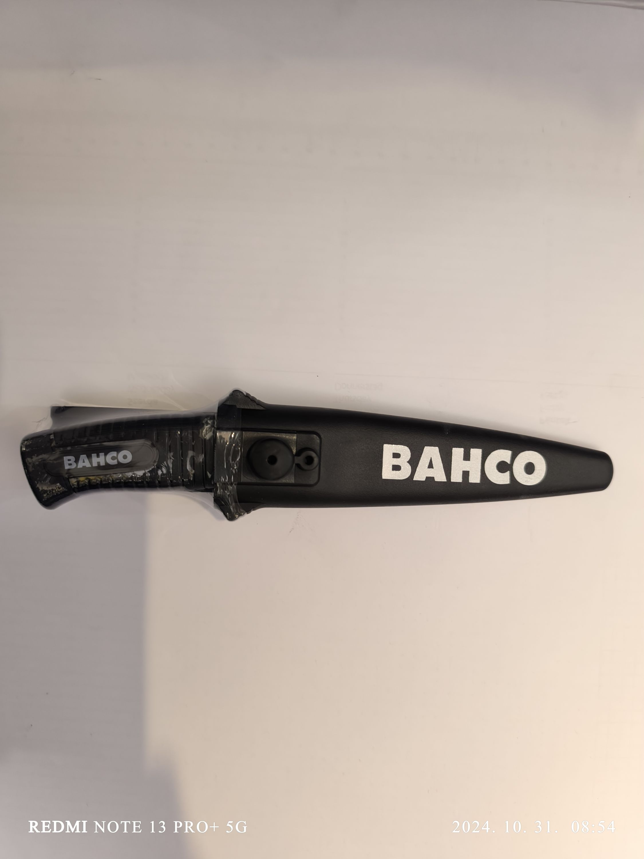 BAHCO professzionális tőrkés, halkés, kárpitos kés, minőségi svéd acél fekete markolat termék fő termékképe