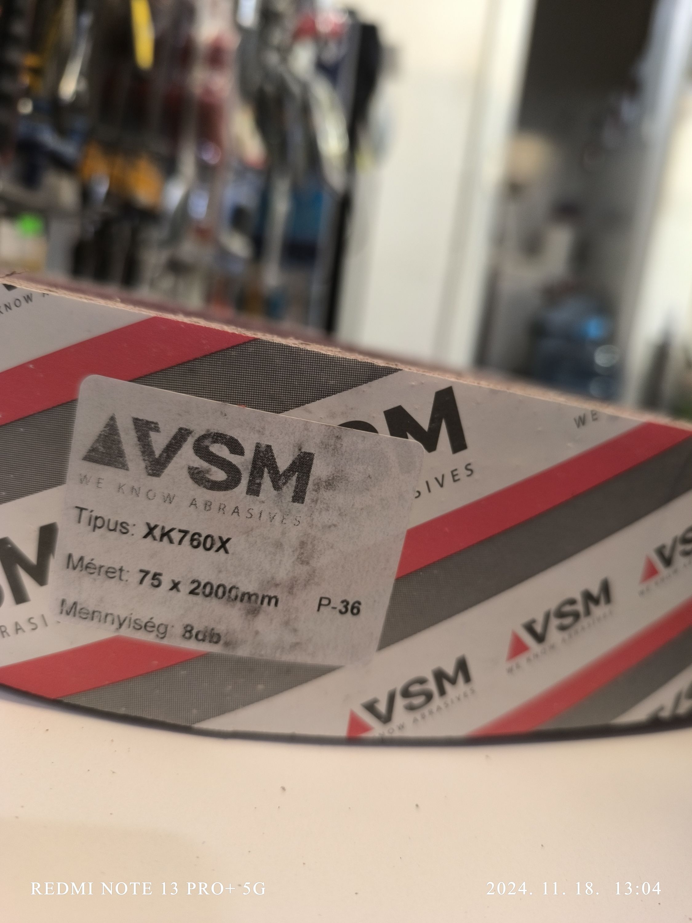 P-36 Csiszolóvászon szalag 75X2000mm termék fő termékképe