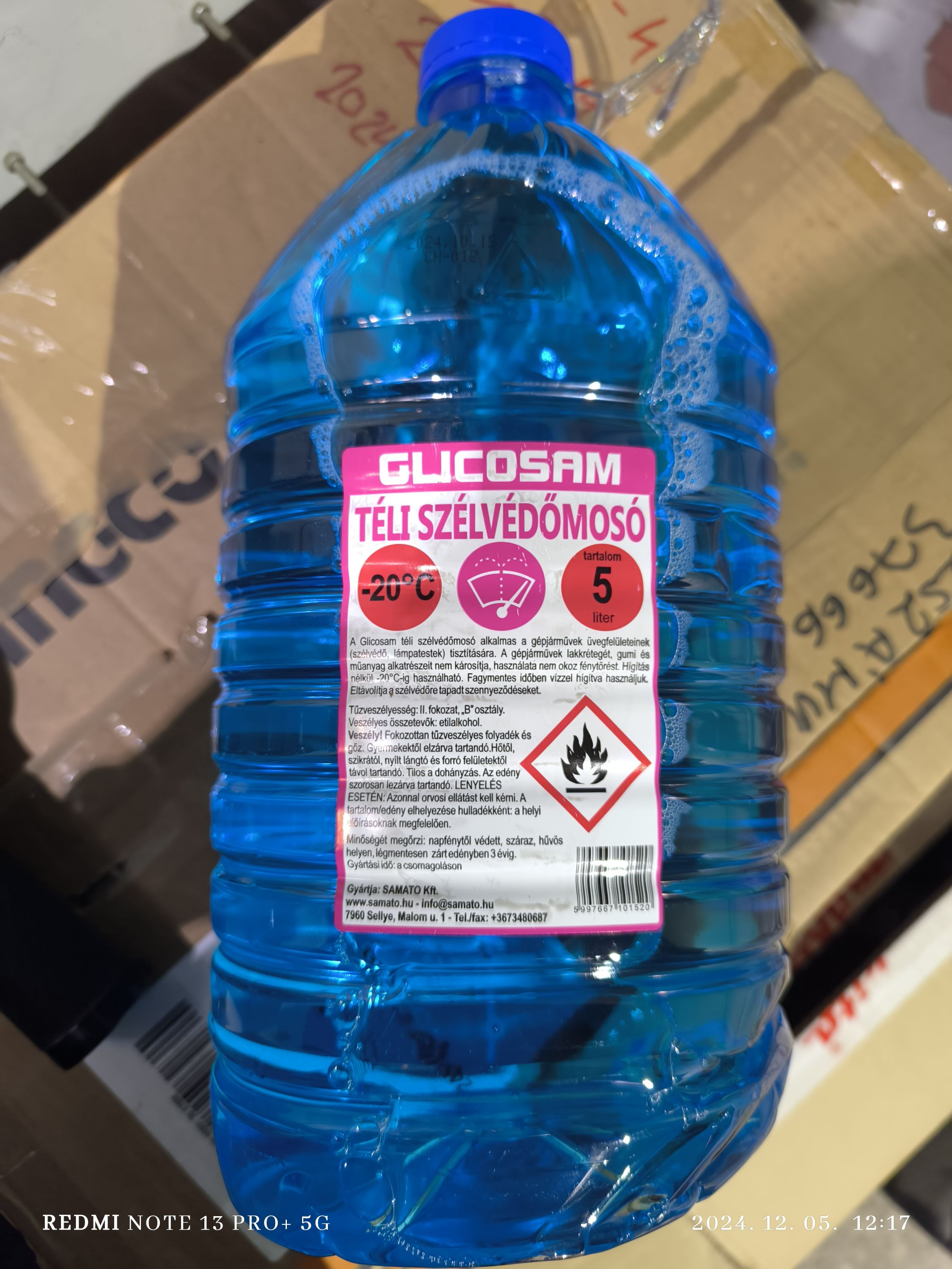 GLICOSAM szélvédőmosó téli 5 Literes termék fő termékképe