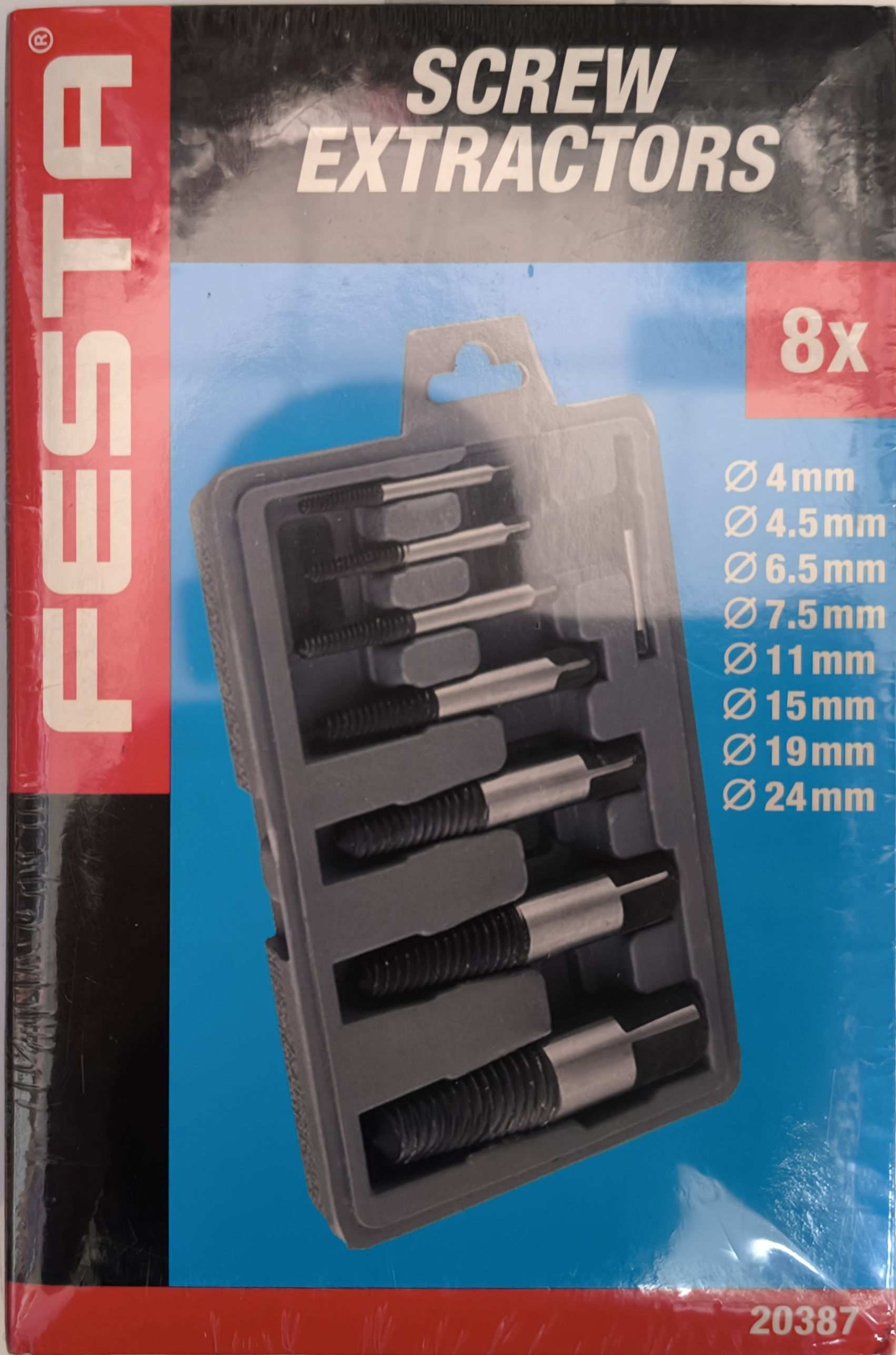 FESTA Törtcsavar kiszedő készlet 8 részes termék fő termékképe