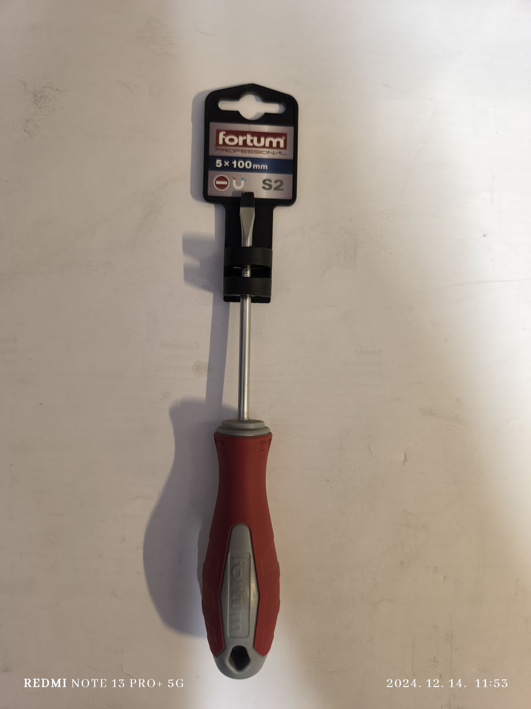 FORTUM Csavarhúzó lapos 5x10mm mágneses termék fő termékképe