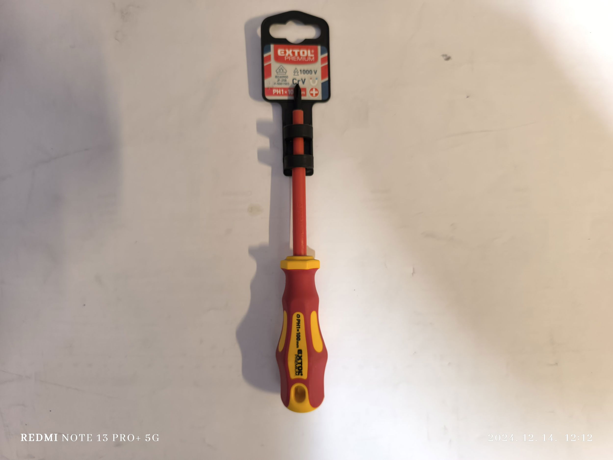 EXTOL PREMIUM Csavarhúzó PH1x100 CrV termék fő termékképe