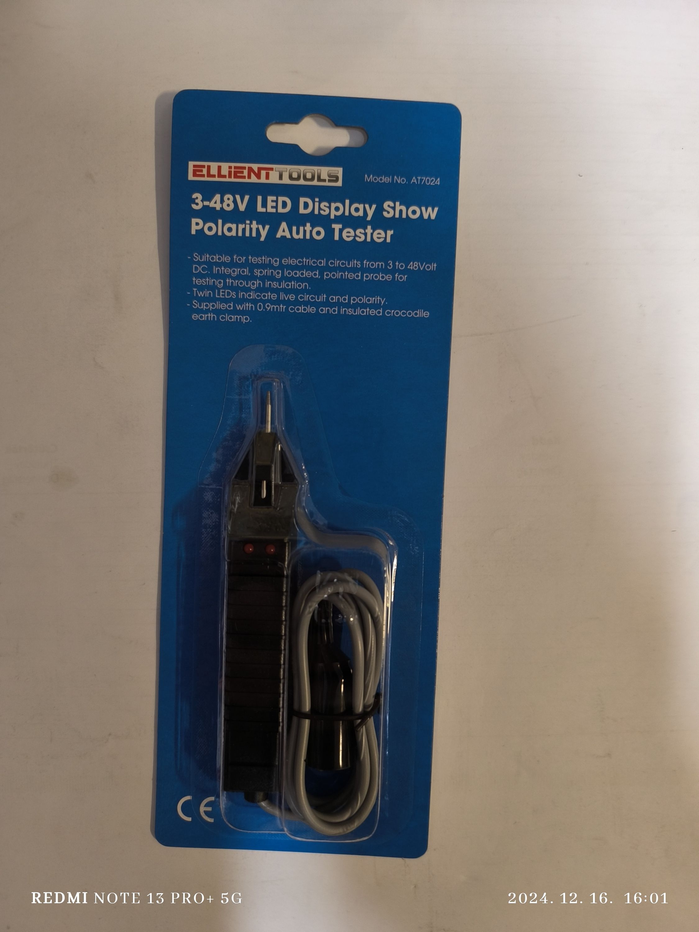 ELLIENT TOOLS Próbalámpa LED-es 3-48V termék fő termékképe