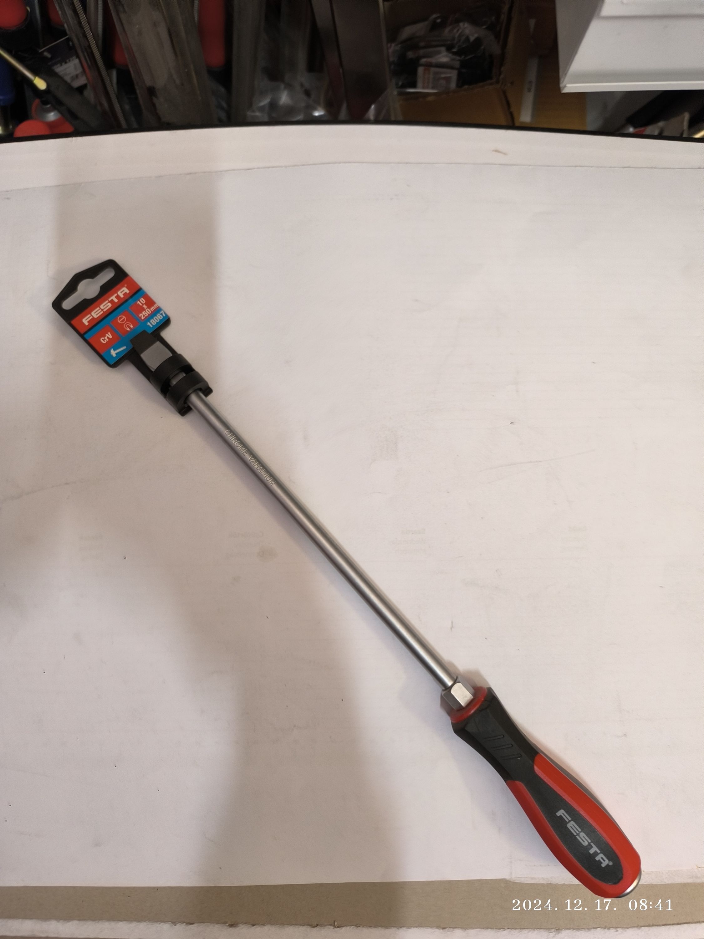 FESTA Csavarhúzó lapos 10x250mm mágneses üthető termék fő termékképe